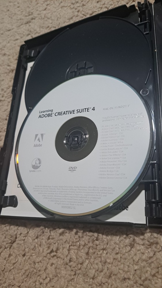 Adobe Creative Suite 4 CS4 Design Standard For Windows Full Retai DVD Version