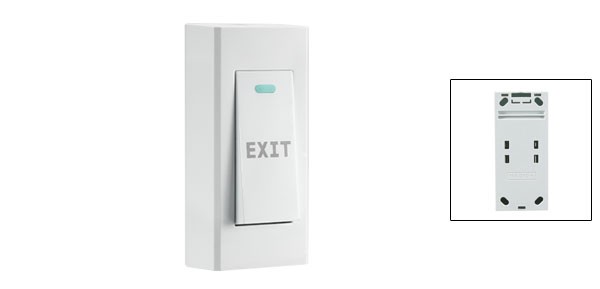 Door Release Button Push to Exit Resettable NC/NO/COM Switch 250V 10A
