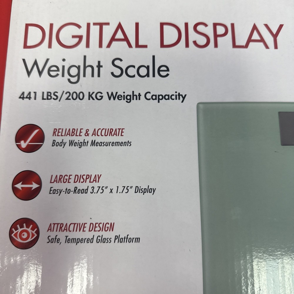 Smartheart 441 lbs Body Weight Capacity Digital Display Scale Auto On Sensor