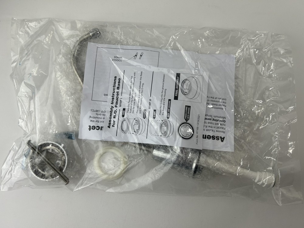 R7100-CR Long Reach Chrome Reverse Osmosis Faucet LR Air Gap Round Mount