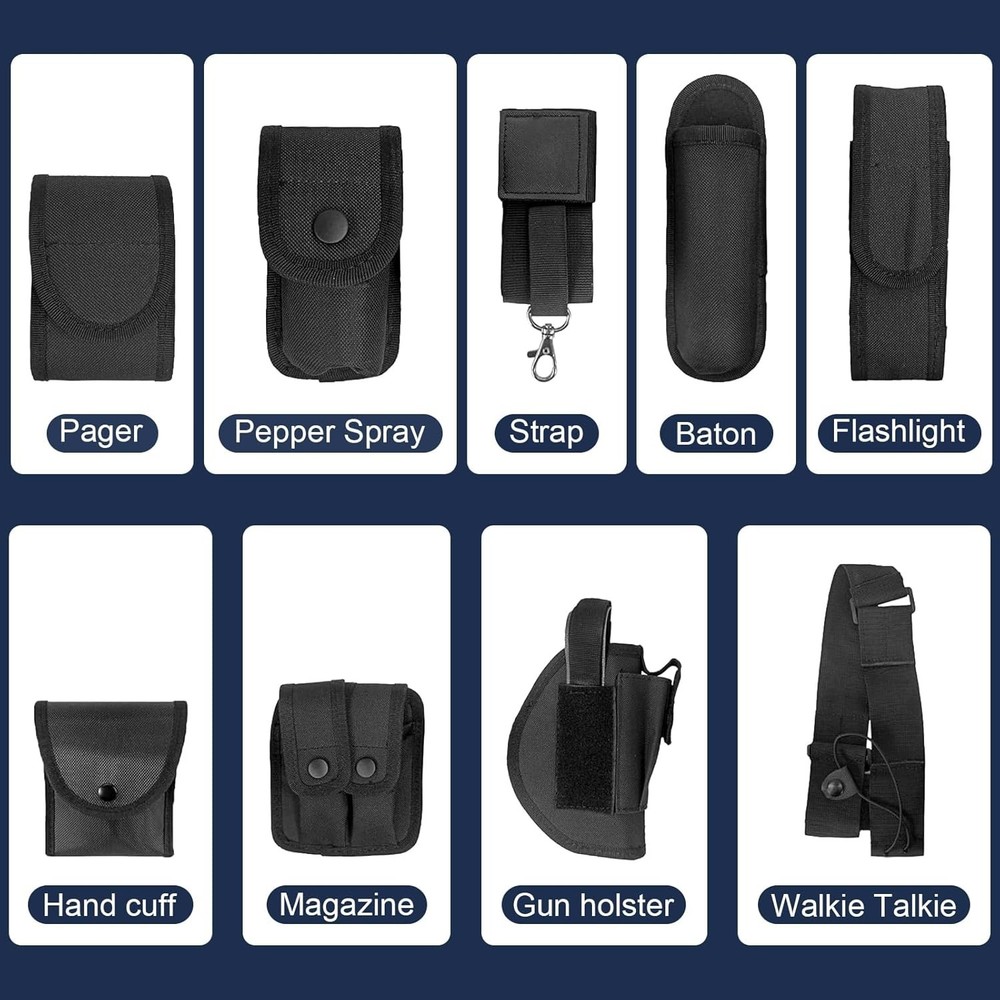Police Security Modular Equipment System - Molded Duty Belt Set with Colt 191...