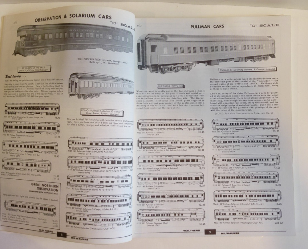 Vintage Walthers 1973 O Scale Catalog & Model Railroad Reference Manual