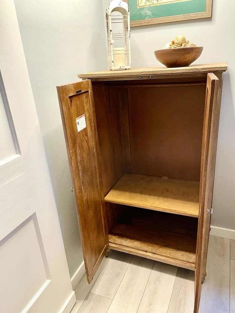 Potterybarn Solid Mango Wood Armoire And Matching King Platform Bed frame