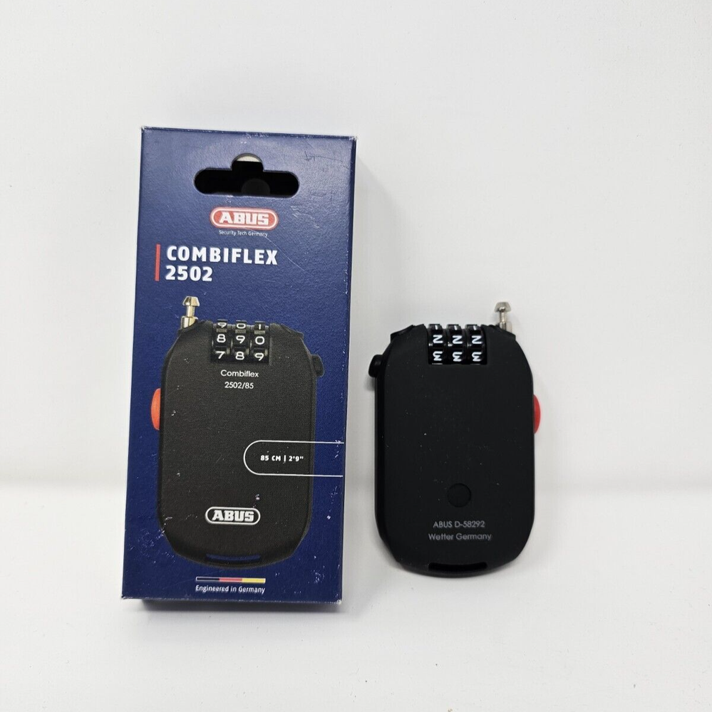 Abus 2502/85 Cable Lock Combination Key Type Plastic