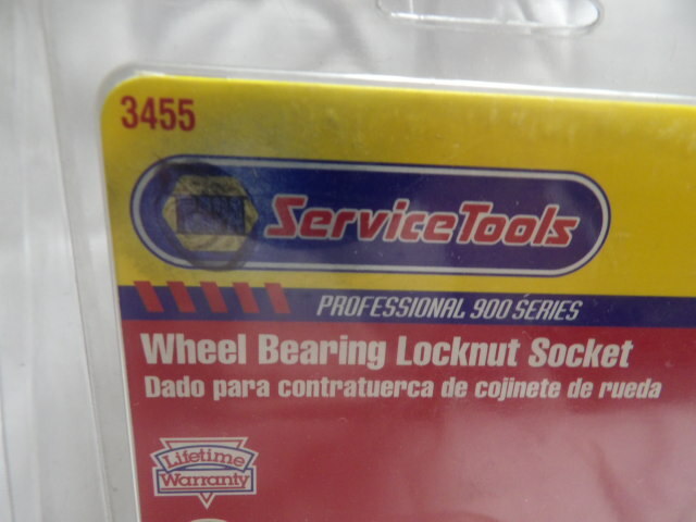 Napa Service Tools #3455 Wheel Bearing Locknut Socket 3/4" Drive