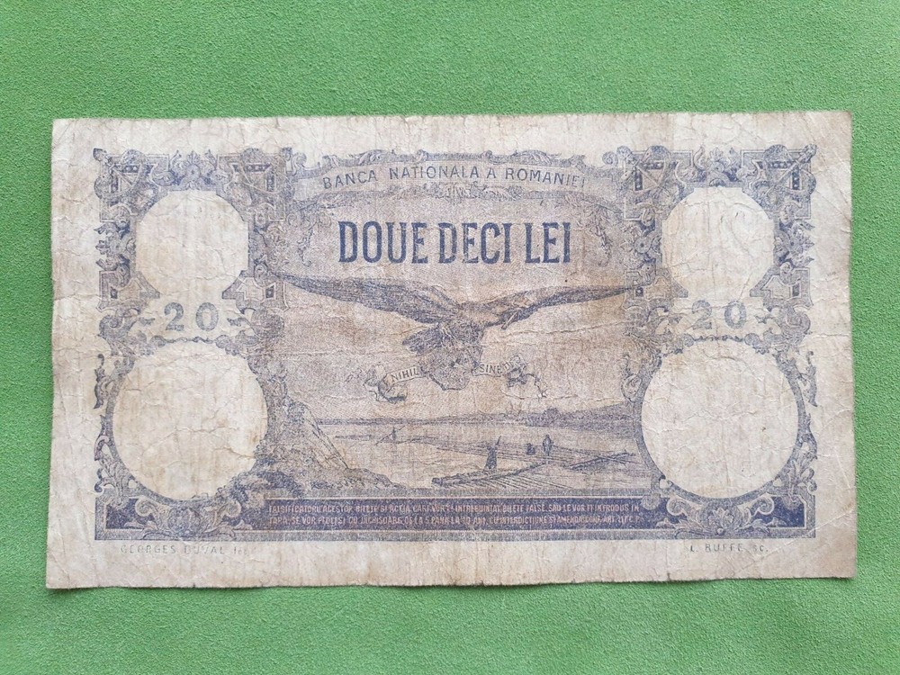 Romania 20 lei 1929 banknote