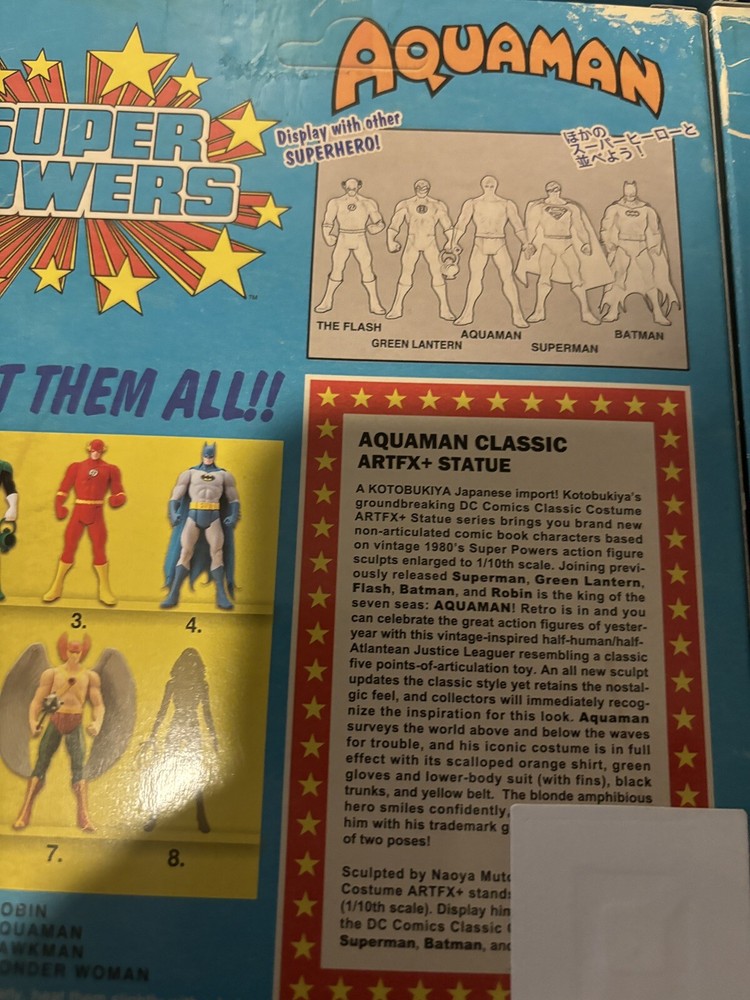 DC Comics™ SUPER POWERS Kotobukiya Kenner EXCLUSIVE Collection Figure STATUE SET