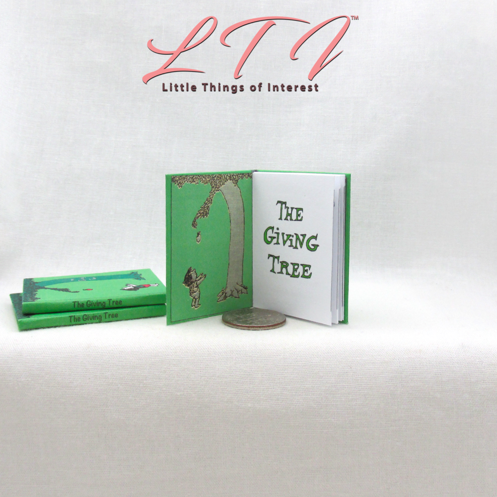 1:6 Scale THE GIVING TREE Miniature Playscale Readable Illustrated Book