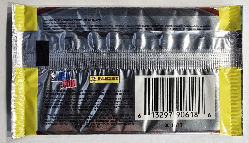 2017-2018 Panini Prizm Basketball Retail Sealed Pack ⚪️✨️