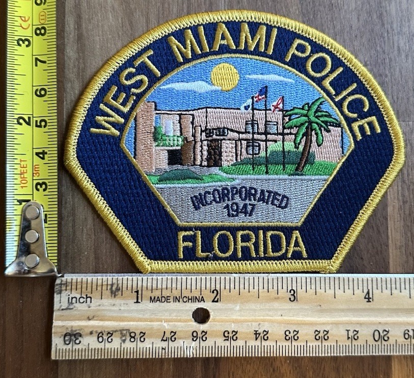 FLORIDA, WEST MIAMI POLICE DEPT PATCH