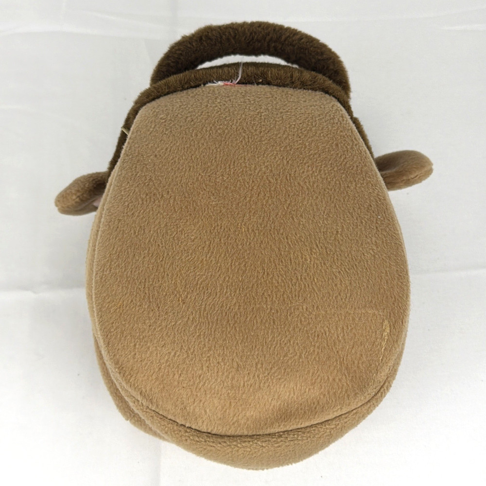 Vintage Head Case Monkey Head Plush Insulated CD Zippered Case