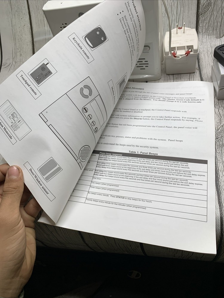 GE Simon XT Security System Panel And Accessories