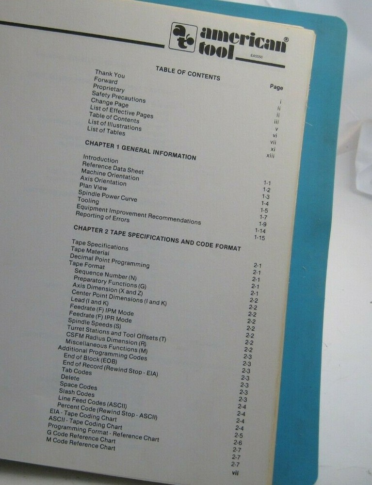 Eagle 2000 Turning Center Programming Manual (Model 2010) - Prepaid Shipping