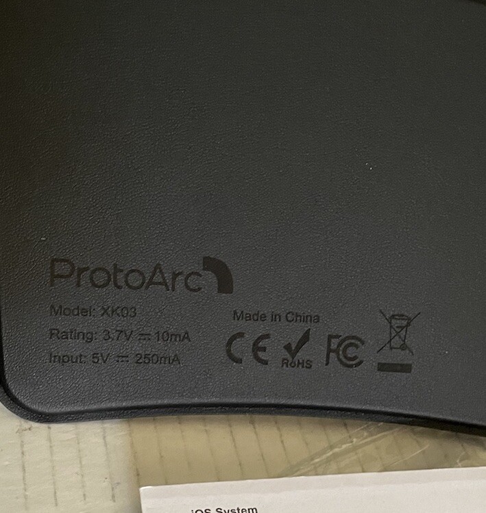 Portable Folding Ergonomic Keyboard