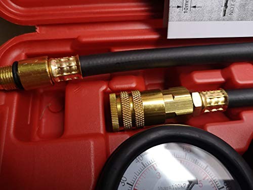 Cylinder Leak Down Tester,Compression Test kit - Engine Cylinder Dual Gauge