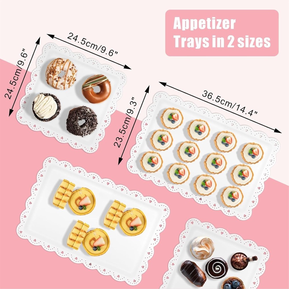 7 Pcs Dessert Table Display Set 2 x 3 Tiered Cupcake Stand Holder