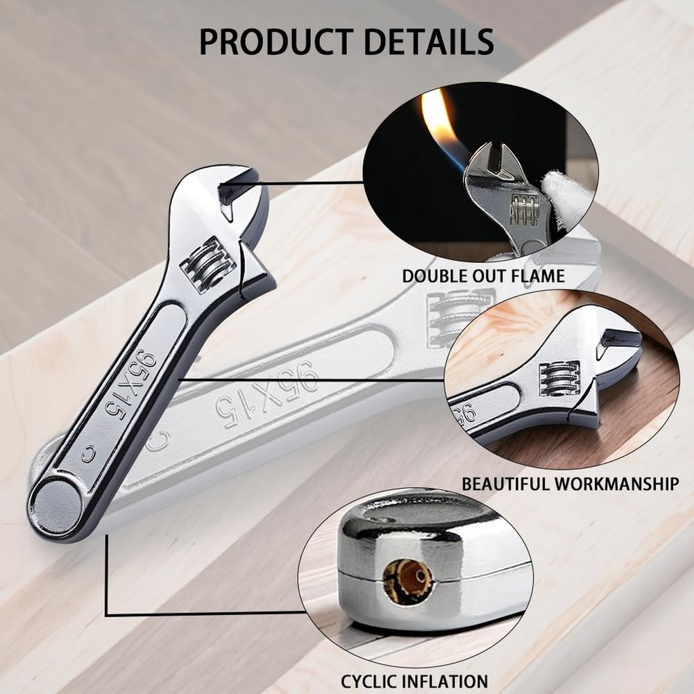 Butane Lighter - Spanner Shape Novelty Lighter, Creative Ignition, Gift for M...