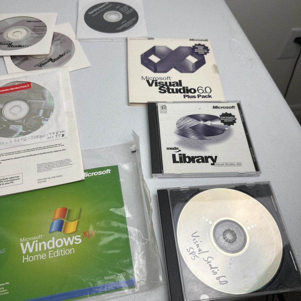 Microsoft Visual C++ 6.0 Professional Edition 1999 CD-ROM Windows