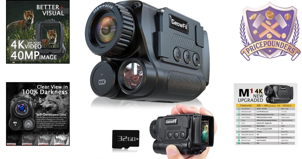 Multi-Functional Night Vision Monocular for Hunting, Camping & Wildlife Watching