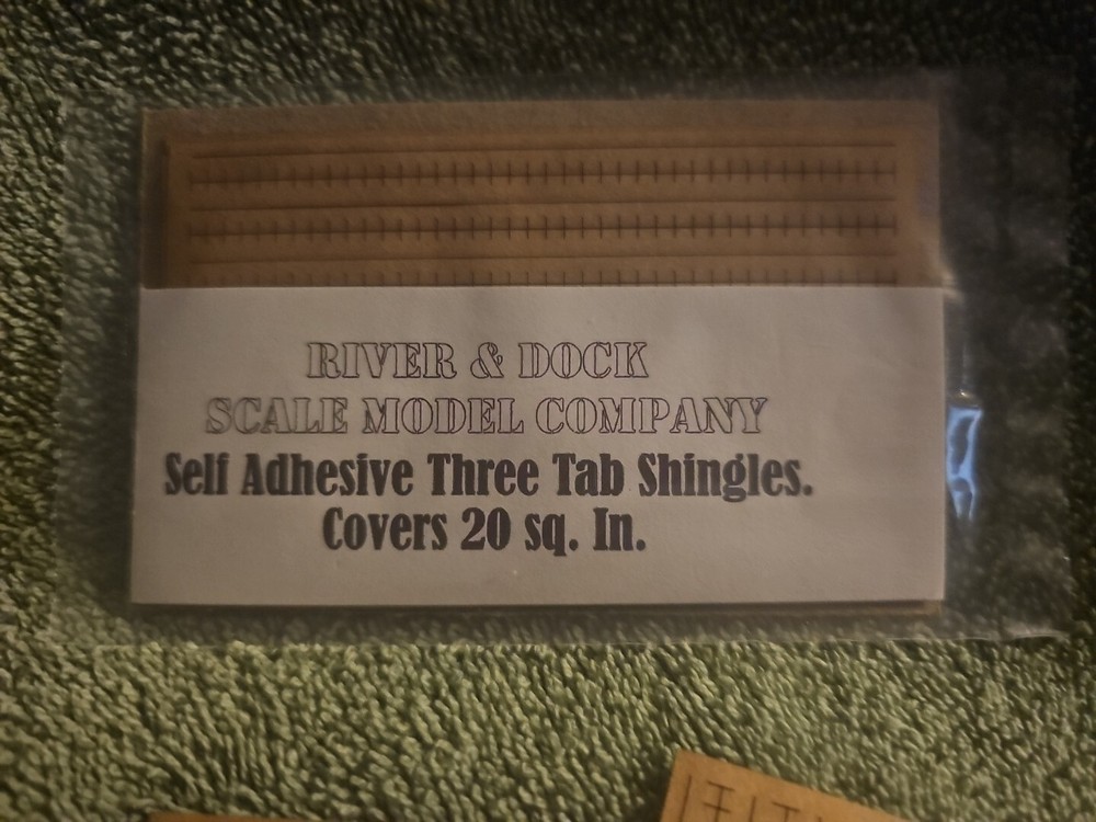 River & Dock N Scale Self Adhesive Three Tab Roofing