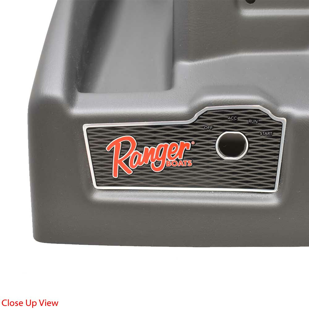 Ranger Boat Blank Dash Panel / Console 336569 | Gray / Black Plastic