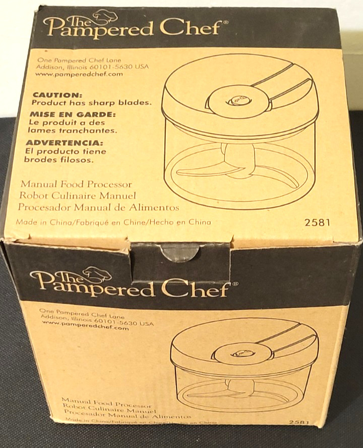 Pampered Chef Manual Food Processor #2581