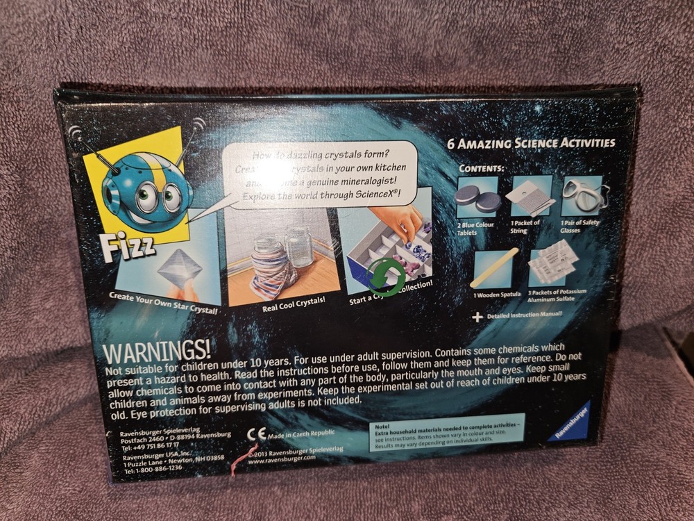 CRYSTAL MAGIC Where Science Fun & Learning Collide Ravensburger New