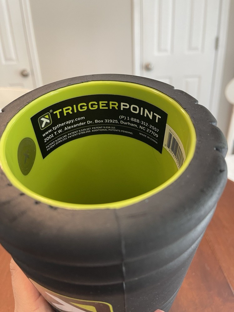 TriggerPoint Hollow Design Foam Roller, Black/Green - TPT-FMROLL
