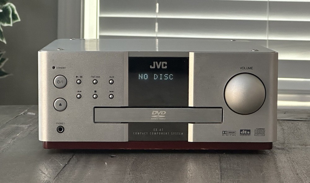JVC CA-EXA1 DVD Receiver Silver Vintage *Please Read