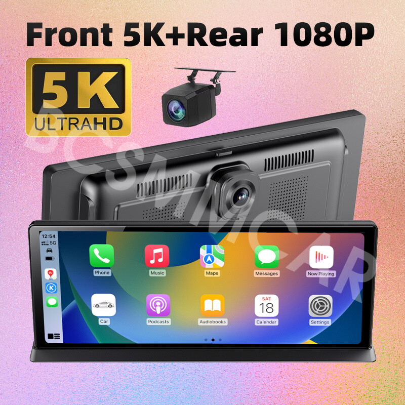 Touch Screen Dash Cam Car DVR Front Rear Cam Night Vision G-sensor Mirror Link