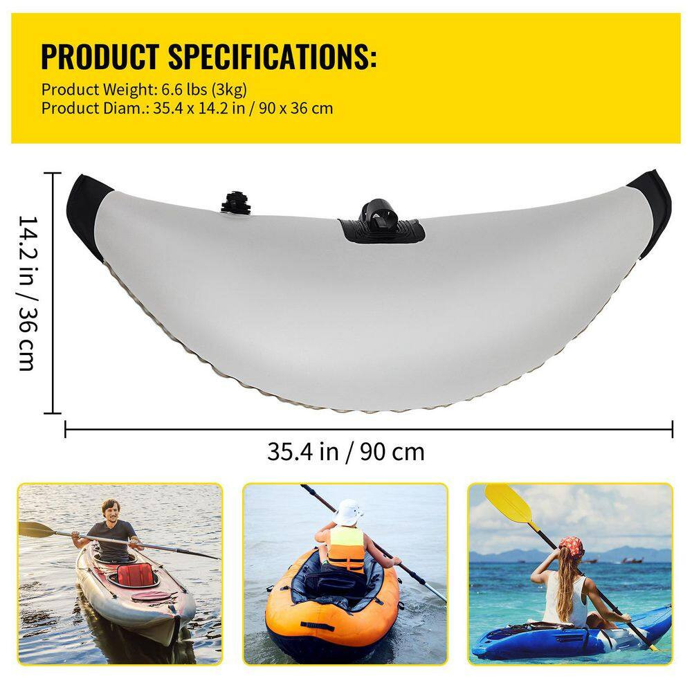 Kayak Outrigger Stabilizers 2 PCS PVC Inflatable Outrigger Float with Sidekick A