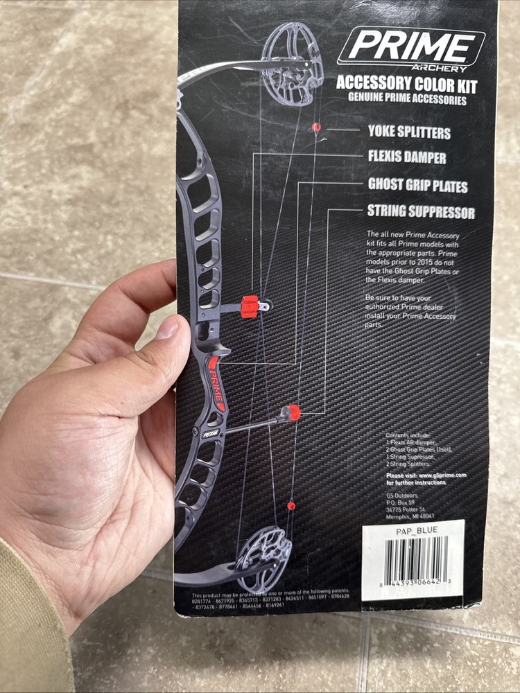 Prime Archery Accessory Color Kit Blue PAP_Blue