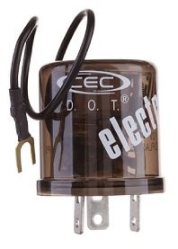 CEC EF33RL Turn Signal Flasher Relay, LED Compatible, 3 + Grounds, 12V