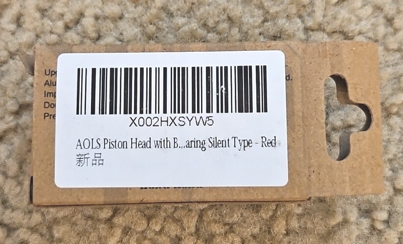 AOLS Piston Head with Ball Bearing Silent Type - Red