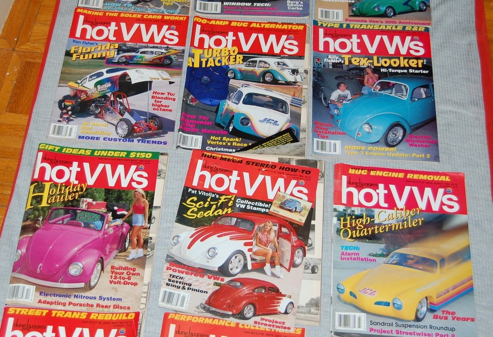17 Vintage issues - hot VWs magazines 1993-1994(E)