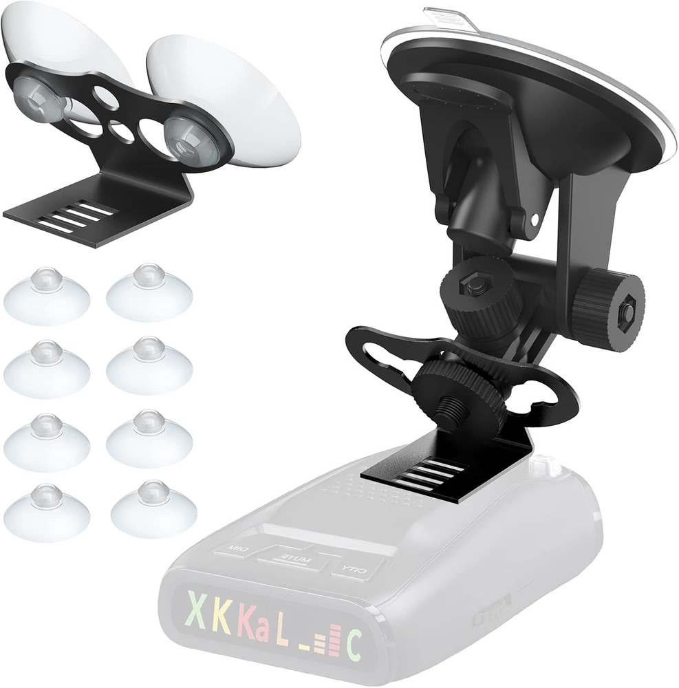 Radar Detector Mount,Heavy Duty Windshield and Dashboard Suction Cup Mount,Ra...