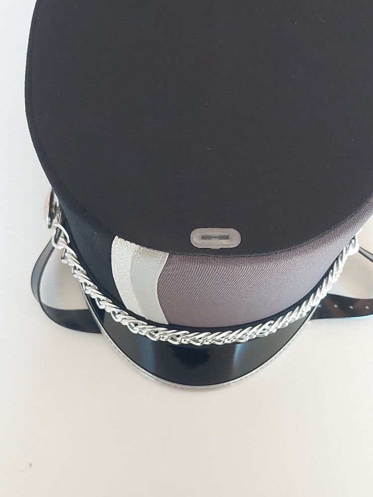 Fruhauf Marching band hats grey, black & silver multiple sizes