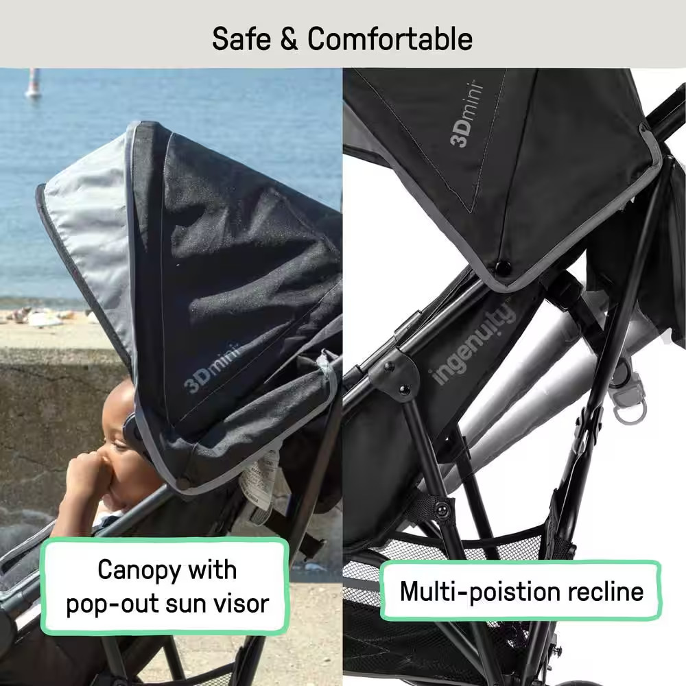 3D Mini Stroller in Gray