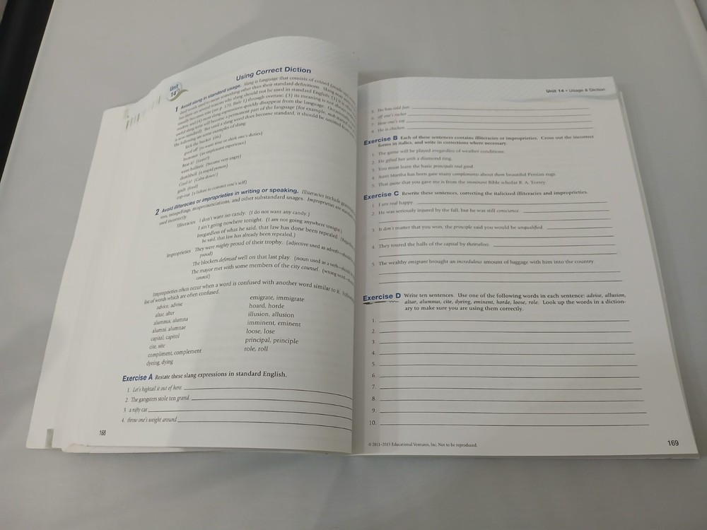 Abeka Grammar And Composition IV Fourth Edition Student Used Textbook