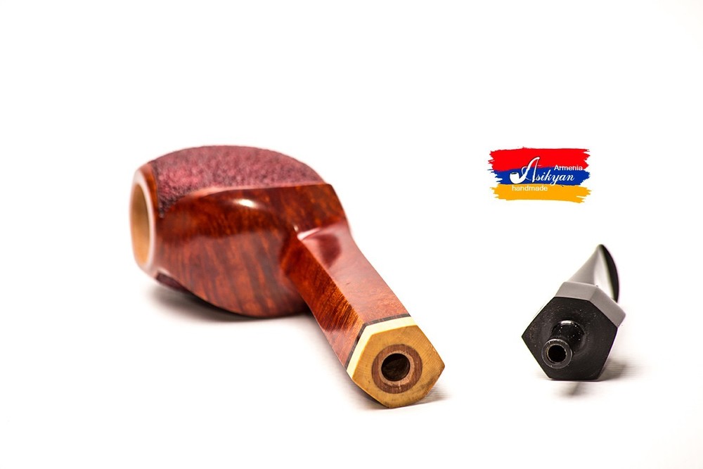 Asikyan Pipe #480/25 Blowfish Rusticated/Smooth Hand Made