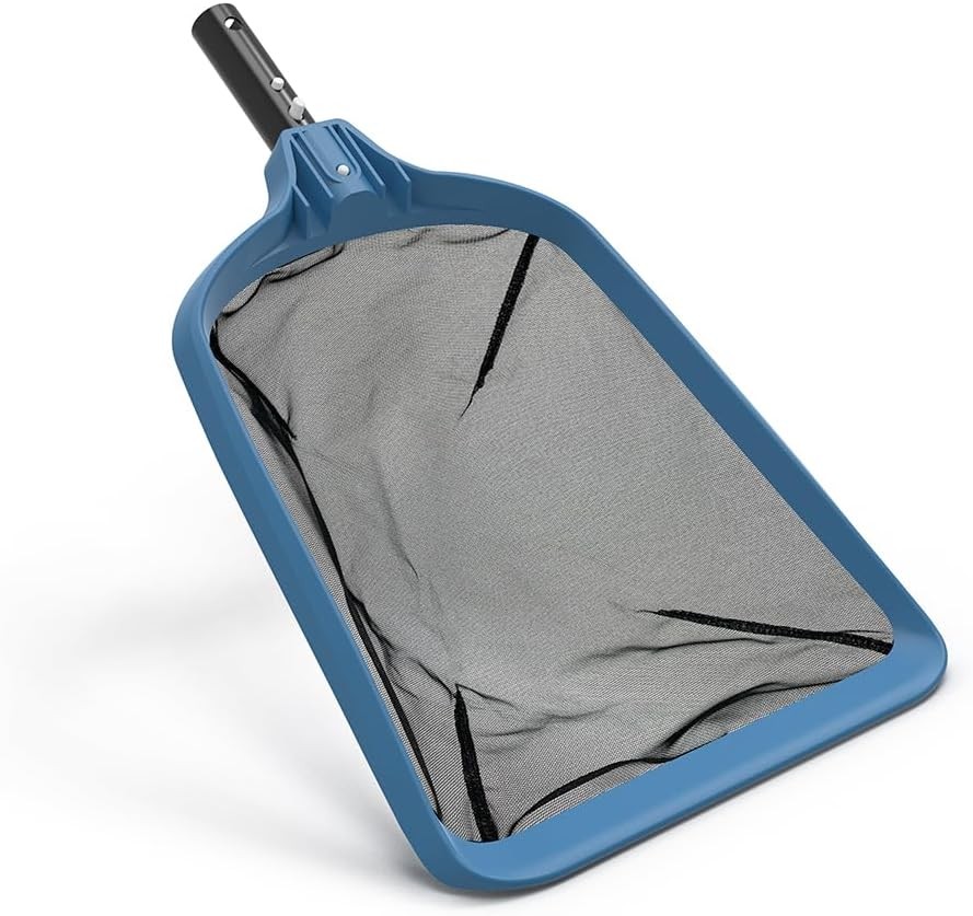 Pro 2-in-1 Pool Skimmer Net w/ Deep Mesh – Fast Leaf & Debris Removal Tool