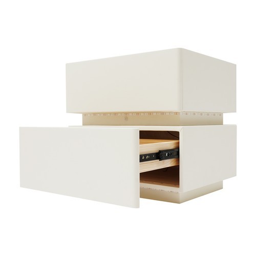 Smart Nightstand W/ Tri color sensor light+Wireless Charging+USB Bedside Table