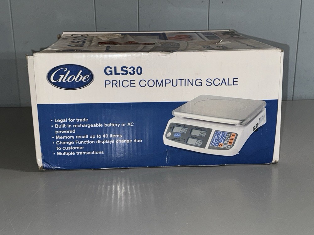 Globe GLS30 30lb Capacity Price Computing Scale - NEW