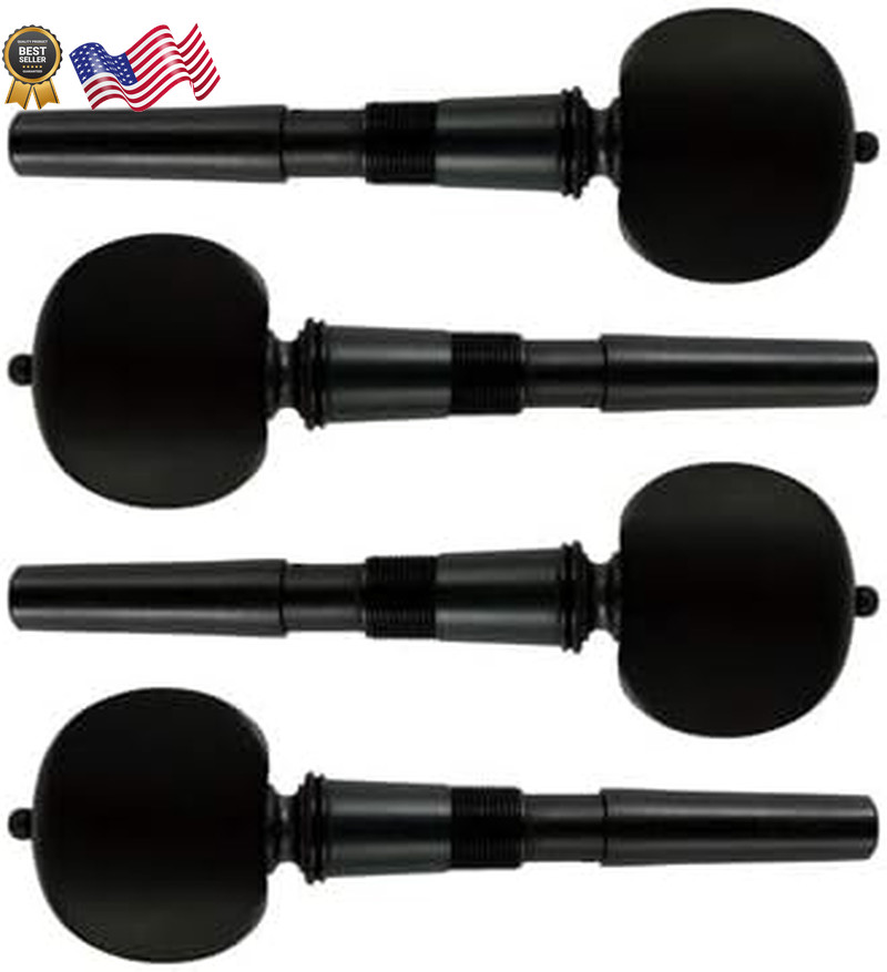 PERFECTION PEG CELLO 12MM SET EBONY HILL