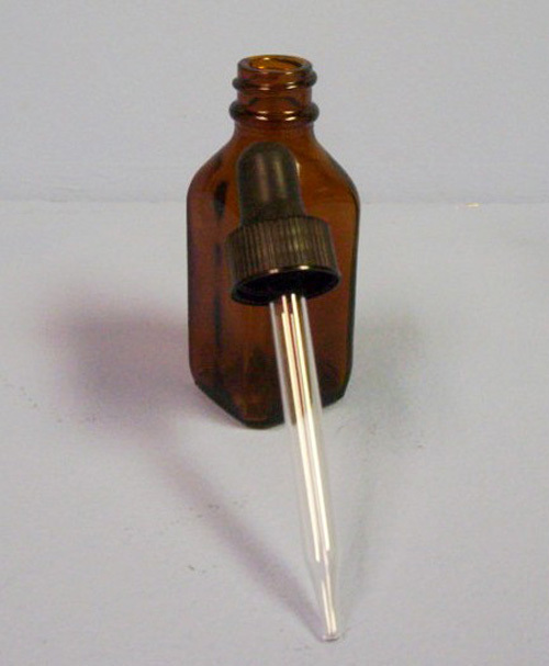 FRENCH SQUARE AMBER DROPPING BOTTLE 30 mL