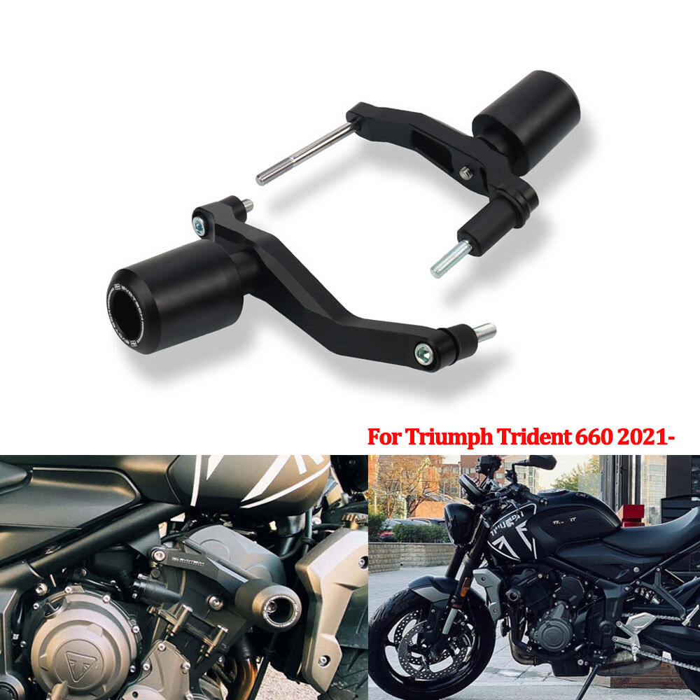 For Triumph Trident 660 2021- CNC Frame Falling Slider Guard Crash Pad Protector