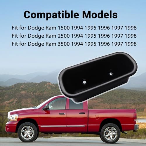 Front LH Driver Side Door Pull Handle Cup Compatible with Dodge Ram 1500 2500