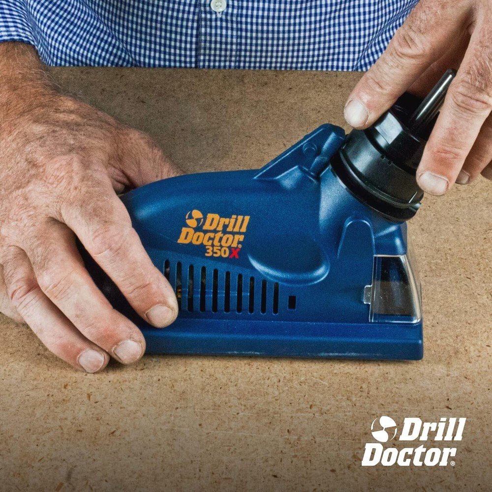 Electric 118-Degree Drill Bit Sharpener - Sharpens Steel, Carbide, Masonry Bits