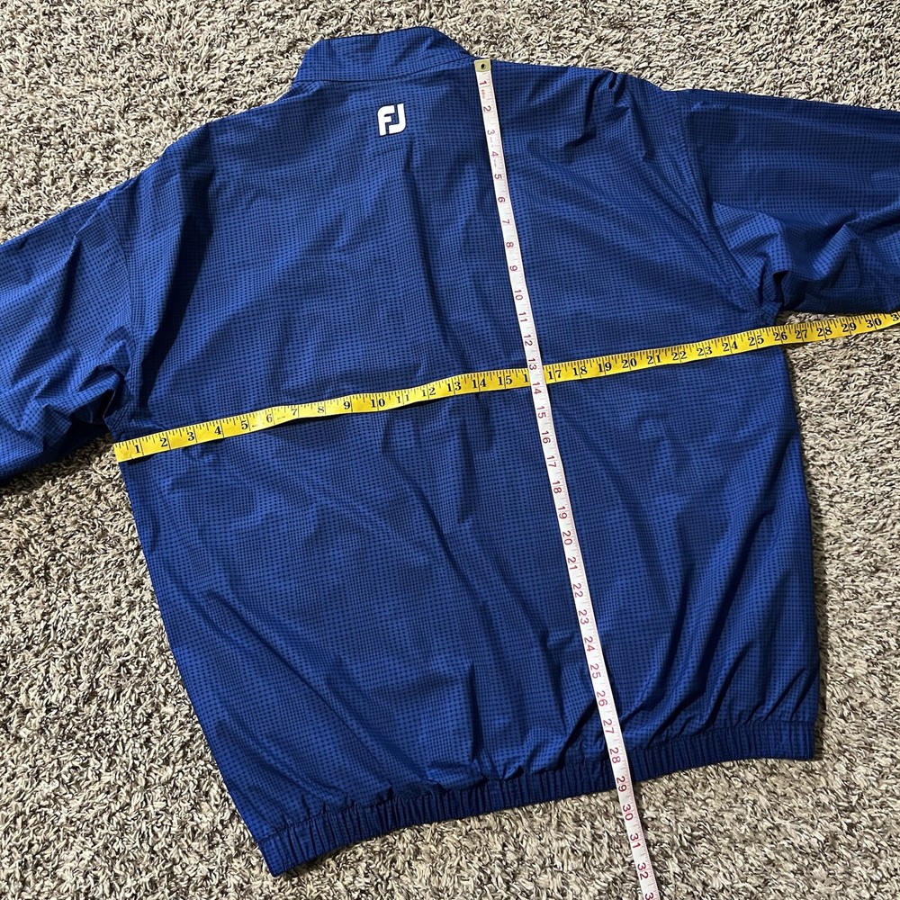 Dryjoys Footjoy Men’s Blue 1/2 Zip Pullover Jacket Size Large