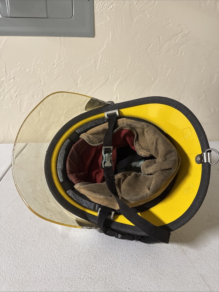 Bullard Firedome PX Yellow Firefighter Helmet SHIELD & Neck Protector Millbourne